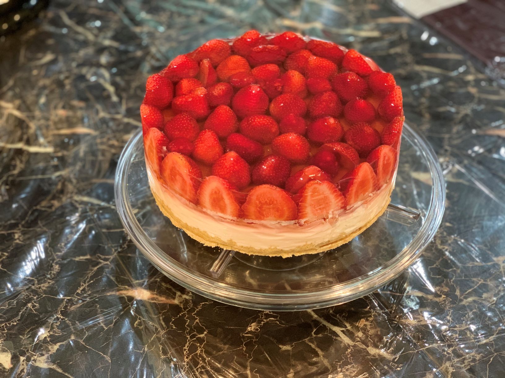 “Cheesecake”. Cheesecake with berries