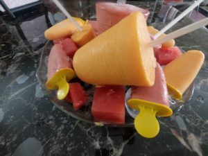 Mango and Grapefruit homemade popsicle